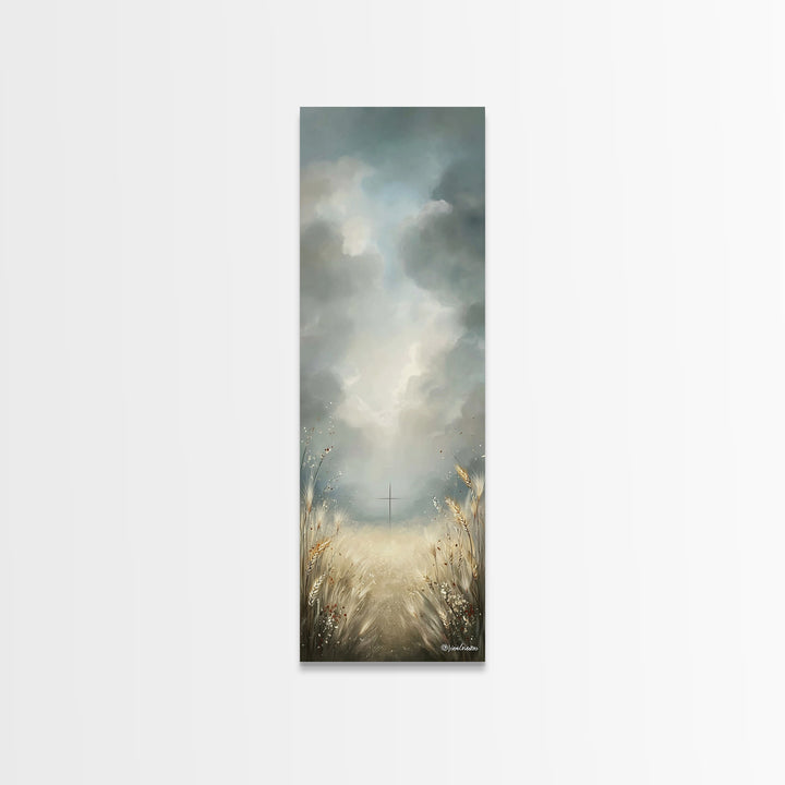 Path To Redemption – Framed Canvas Print – Christian Art Canvas – Christian Wall Art – Skinny Art – Christian Painting – Christian Decor