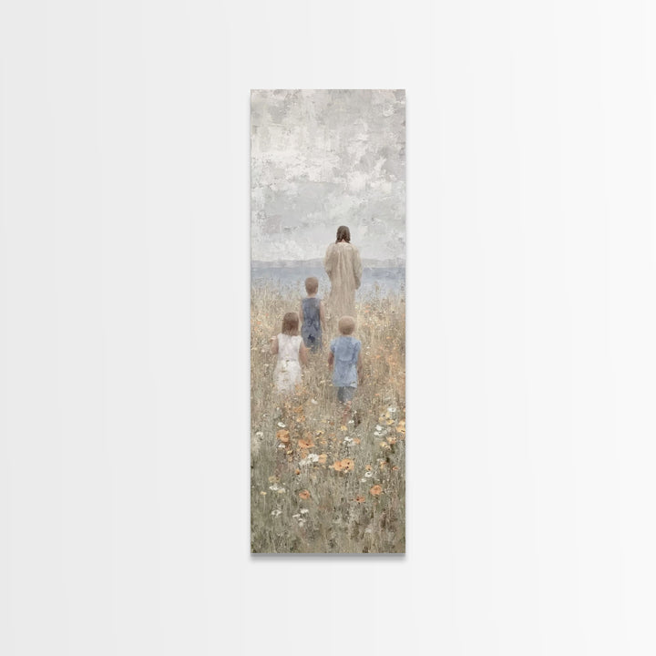 Twilight Of Hope – Framed Canvas Print – Skinny Art – Christian Wall Art – Christian Art Canvas – Jesus Painting – Vintage Christian Art –