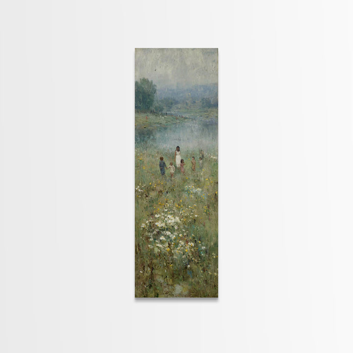 Riverlight Blessing – Framed Canvas Print – Skinny Art – Christian Wall Art – Jesus Painting – Christian Art Canvas – Subtle Christian Art