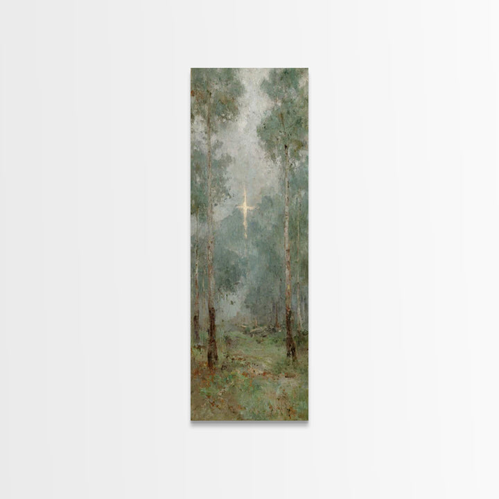 Sanctuary In Mist – Framed Canvas Print – Skinny Art – Christian Wall Art – Christian Art Print – Jesus Canvas Art – Christmas Wall Art – C