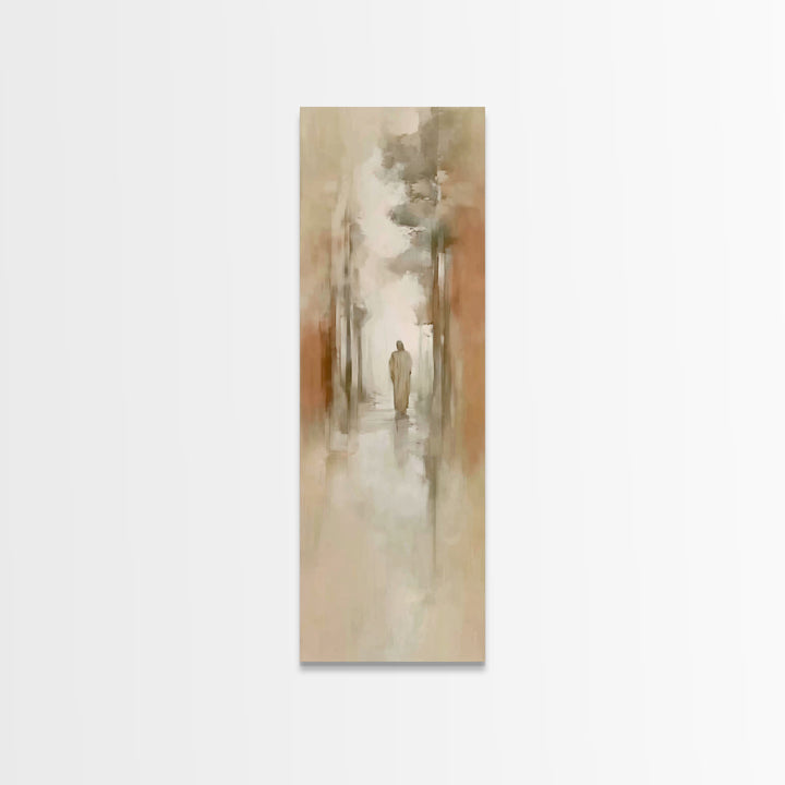 Desert Dawn Christ – Framed Canvas Print – Christian Art Canvas – Large Jesus Painting – Tall Skinny Art Print – Christian Wall Art – Chris