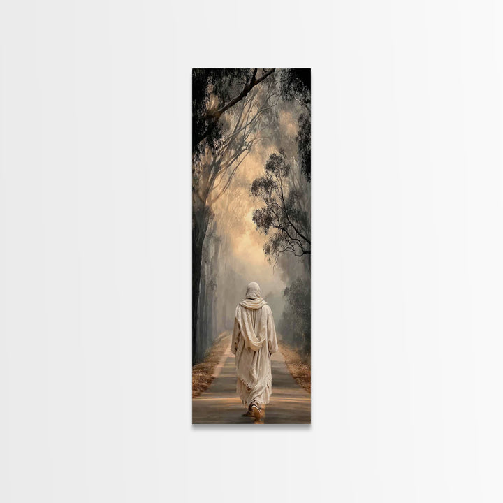 Dawn Of Mercy – Framed Canvas Print – Tall Skinny Art Print – Christian Wall Art – Vintage Christian Art – Christian Art Canvas – Christmas