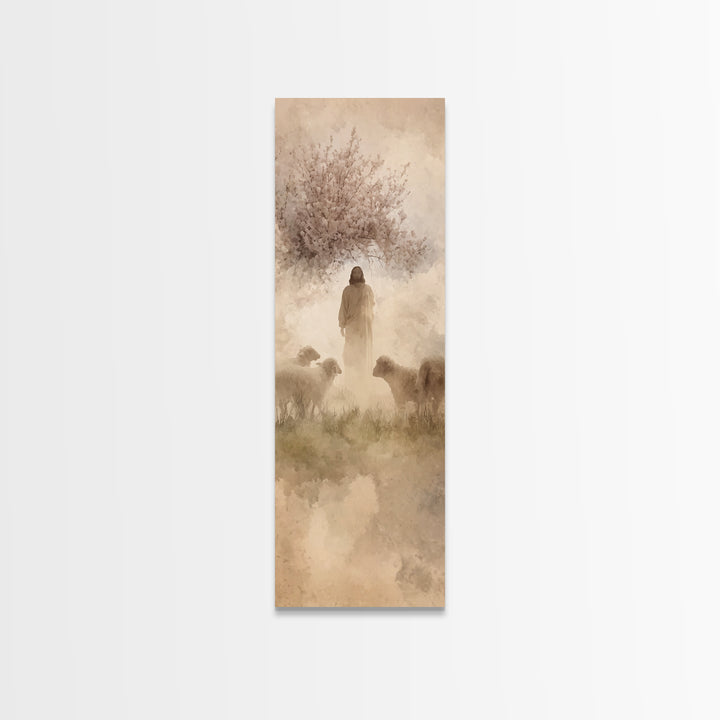 Path Of Grace – Framed Canvas Print – Christian Wall Art – Jesus Painting – Skinny Art – Christian Art Canvas – Christmas Wall Art