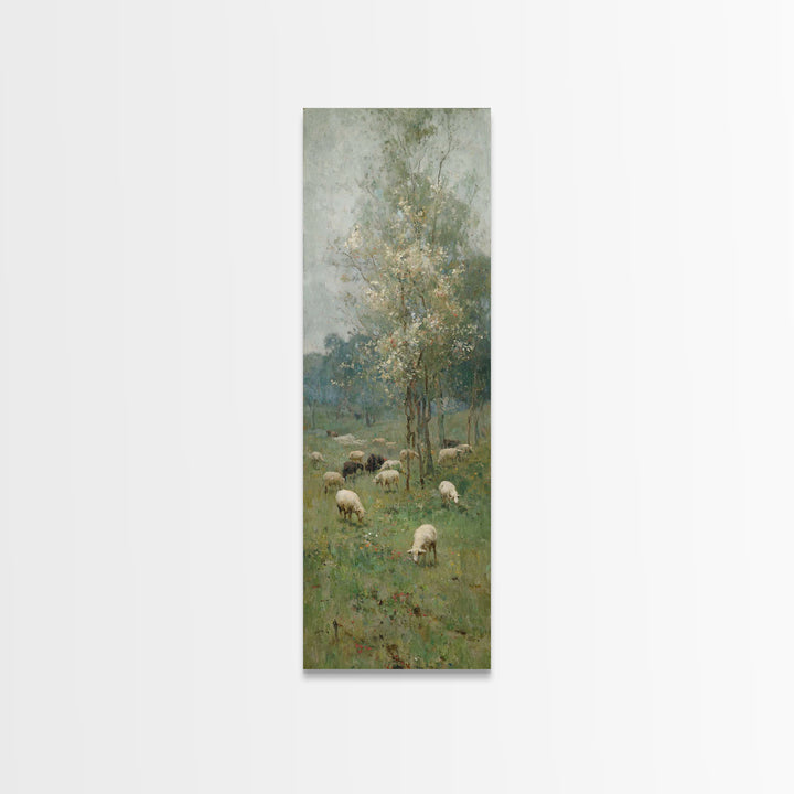 Roses Of Faith – Framed Canvas Print – Christian Art Canvas – Jesus Painting – Tall Skinny Art Print – Christian Wall Art – Christian Chris
