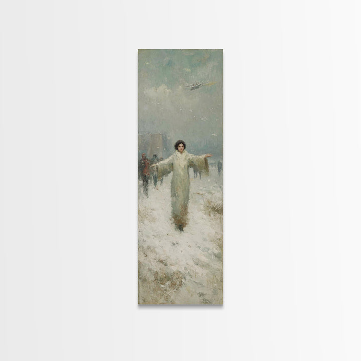 Dawn Of Shepherds – Framed Canvas Print – Christian Art Canvas – Tall Narrow Wall Art – Christian Wall Art – Jesus Painting – Christian Chr