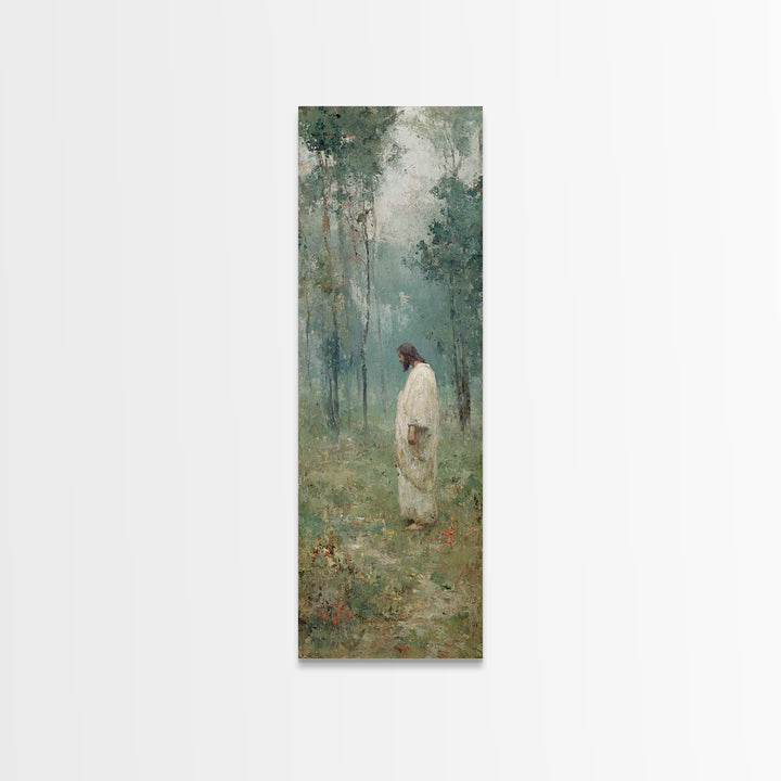 Celestial Horizon Path | Framed Canvas Print | Tall Narrow Wall Art | Christian Art | Christian Painting | Modern Christian Art | Christian