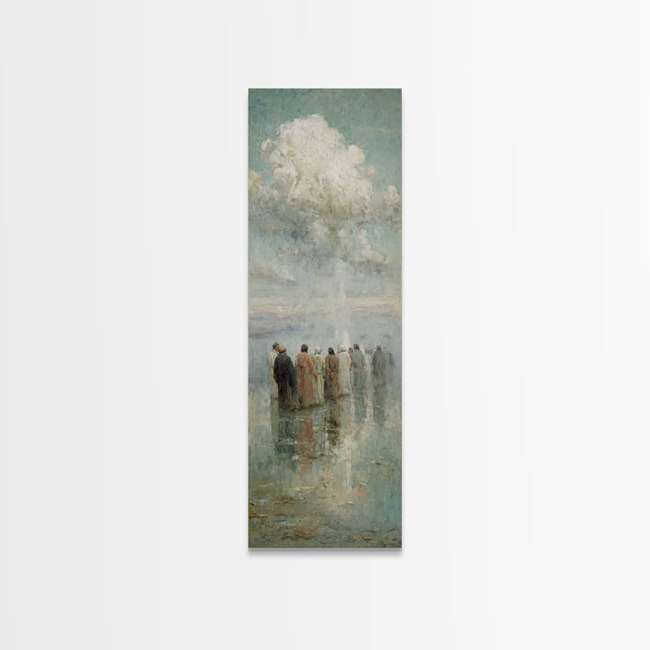 Heavenly Assembly – Framed Canvas Print – Skinny Art – Christian Art – Christian Wall Art – Christian Art Canvas – Jesus Painting – Christm