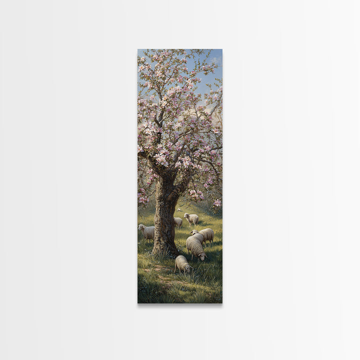 Risen Dawn Glory – Framed Canvas Print – Christian Wall Art – Tall Narrow Wall Art – Christian Art Canvas – Jesus Painting