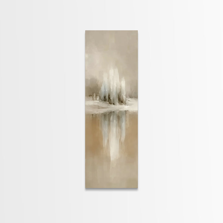 Winter Crystal Peaks - Framed Canvas Print - Christian Art Canvas - Christian Wall Art - Christmas Art - Skinny Art - Christian Christmas A
