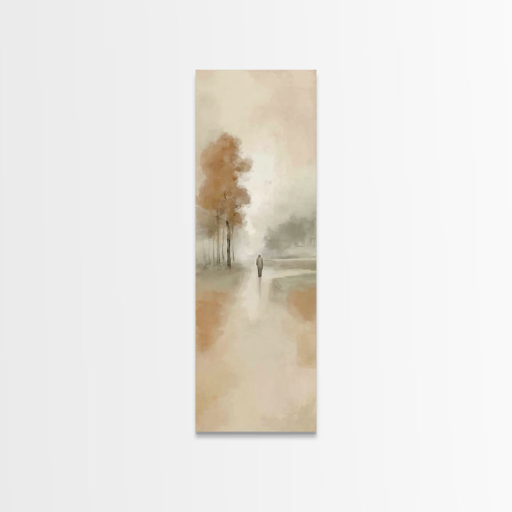Pathway Of Grace | Framed Canvas Print | Christian Art Canvas | Jesus Painting | Skinny Art | Christian Wall Art | Christian Christmas Art