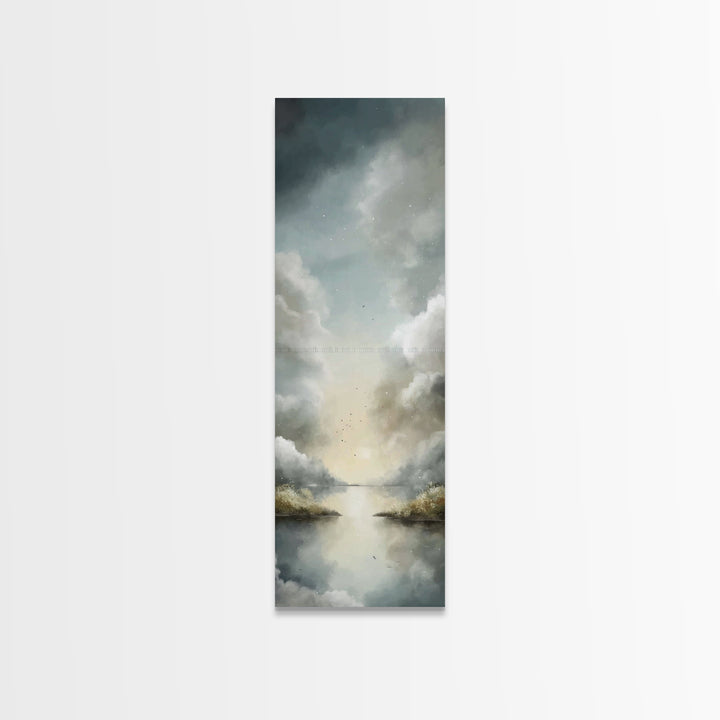 Heavenly Ascent – Framed Canvas Print – Skinny Art – Christian Wall Art – Abstract Christian Art – Christian Art Canvas – Christian Art Pri
