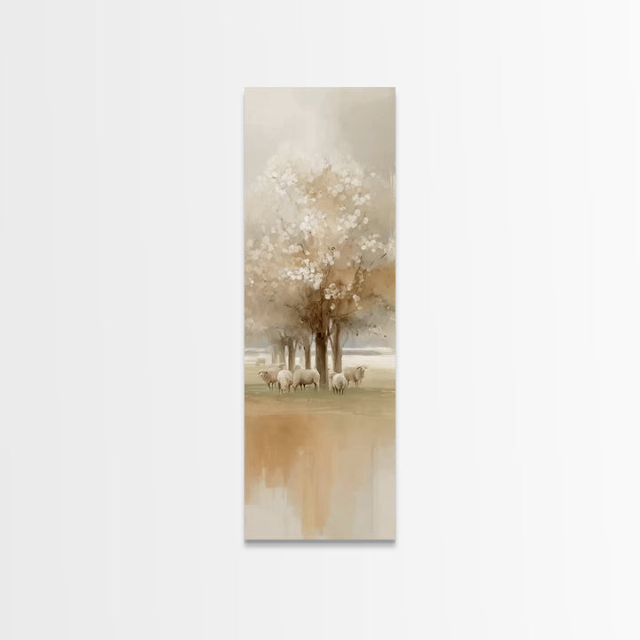 Fields Of Promise – Framed Canvas Print – Christian Art Canvas – Jesus Painting – Christian Wall Art – Tall Narrow Wall Art