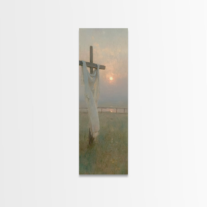 Grace In Morning Light | Framed Canvas Print | Skinny Art | Christian Art Canvas | Christian Gift Ideas | Jesus Painting | Christmas Wall A