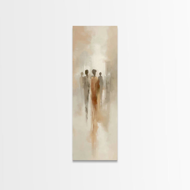 Figures Of Grace – Framed Canvas Print – Tall Skinny Art Print – Christian Art Canvas – Abstract Christian Art – Christian Art Work – Chris