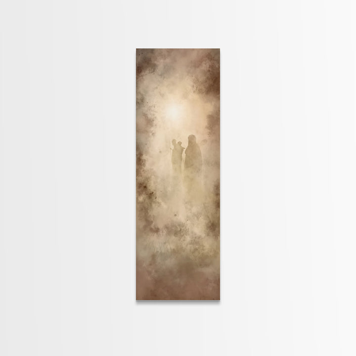 Desert Vision Light – Framed Canvas Print – Tall Narrow Wall Art – Christian Art Work – Moody Christian Art – Christian Wall Art – Unique C