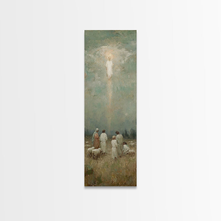 Radiant Dawn Host – Framed Canvas Print – Skinny Art – Christian Art Canvas – Christian Wall Art – Modern Christian Art – Christmas Art Wor