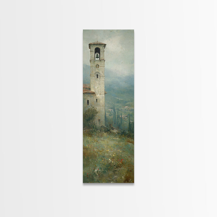 Hillside Sanctuary – Framed Canvas Print – Christian Art Canvas – Jesus Painting – Christian Wall Art – Christmas Art – Tall Narrow Wall Ar