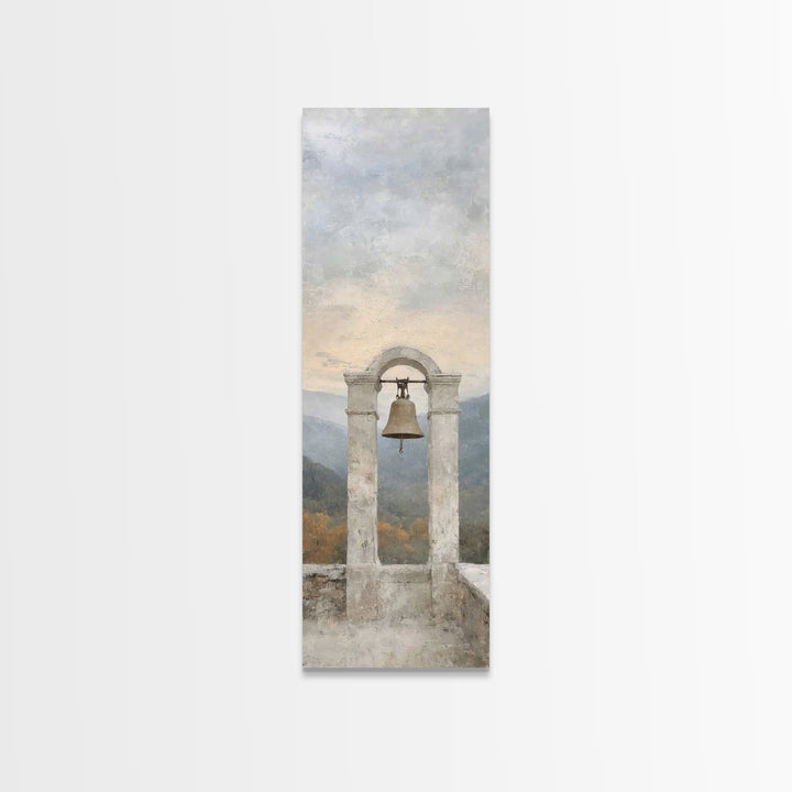 Hillside Bell Grace | Framed Canvas Print | Tall Skinny Art Print | Christian Art Canvas | Christian Wall Art | Christian Painting | Christ