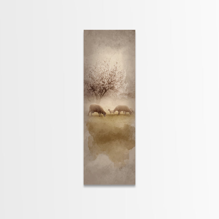 Morning Star Peace – Framed Canvas Print – Christian Wall Art – Christian Art Canvas – Tall Narrow Wall Art – Jesus Painting