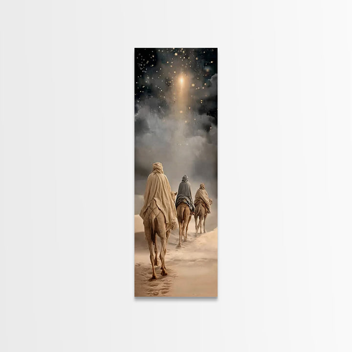 Hope of the Manger – Framed Canvas Print – Skinny Art – Christian Art Canvas – Christian Wall Art – Christmas Art – Christian Christmas – C