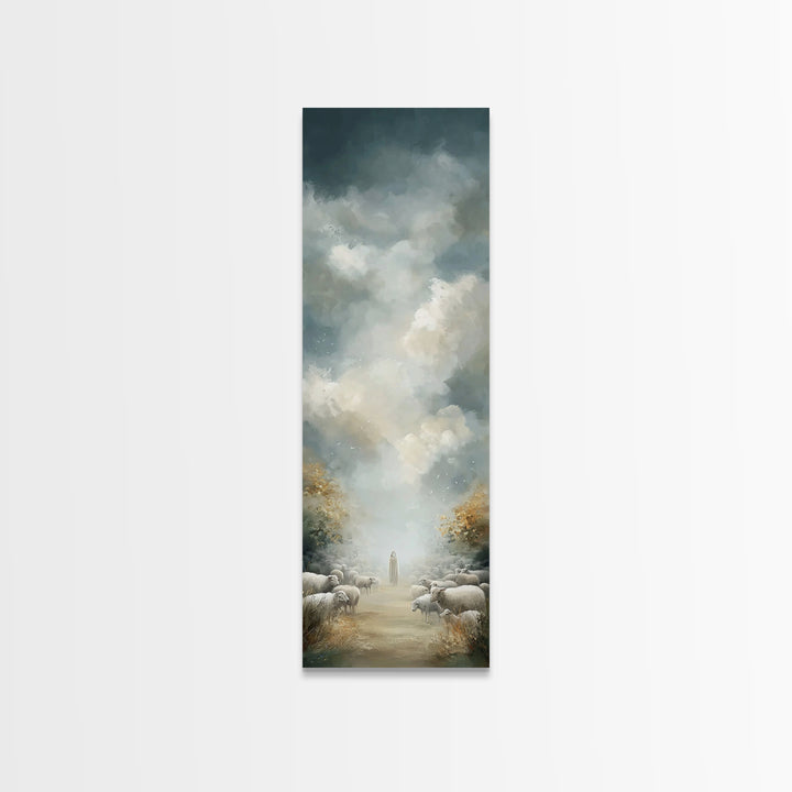 Morning Of Mercy - Framed Canvas Print - Christian Art Canvas - Christian Wall Art - Christian Decor - Tall Skinny Art Print - Christian Ar