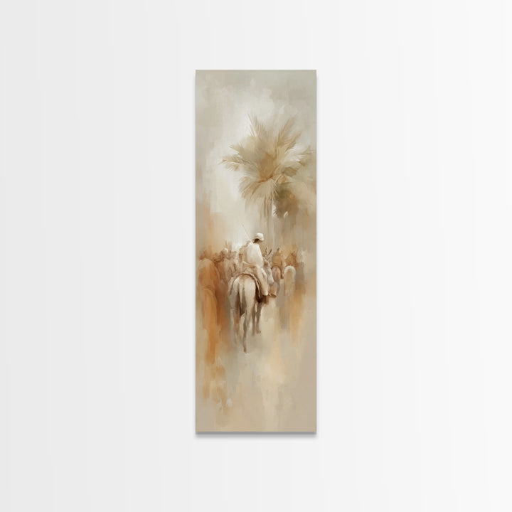 Hosanna In Glory – Framed Canvas Print – Christian Wall Art – Christian Art Canvas – Narrow Art – Jesus Painting – Christian Art Print