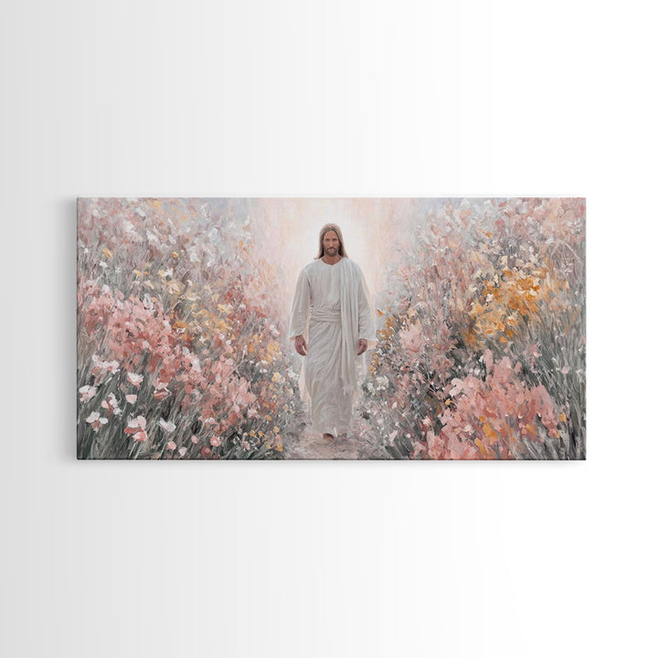 Stillness Of Glory | Framed Canvas Print | Christian Art | Jesus Painting Canvas | Christian Wall Art | Christmas Canvas Wall Art | Christi