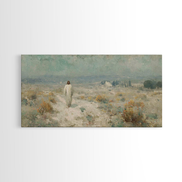 Horizon Of Mercy – Framed Canvas Print – Christian Art Canvas – Christian Wall Art – Jesus Painting – Christian Art Work – Christian Gift –