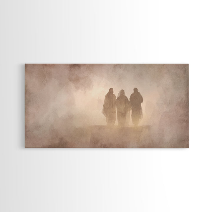 Pilgrim Heart Path, Framed Canvas Print, Christian Art Print, Christian Art Canvas, Jesus Painting, Christian Wall Art, Christian Gift Idea