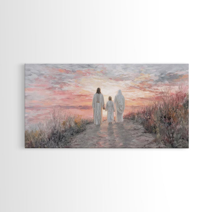 Path Of Grace – Framed Canvas Print – Christian Wall Art – Jesus Painting – Christian Art Canvas – Christian Christmas Art – Christmas Art