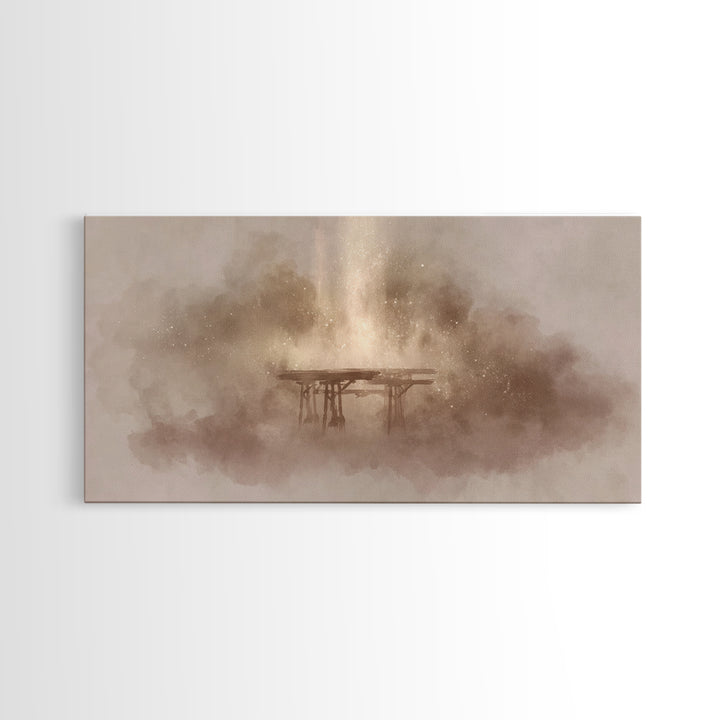 Divine Ascension, Framed Canvas Print, Christian Art Canvas, Christian Wall Art, Jesus Painting, Christian Decor