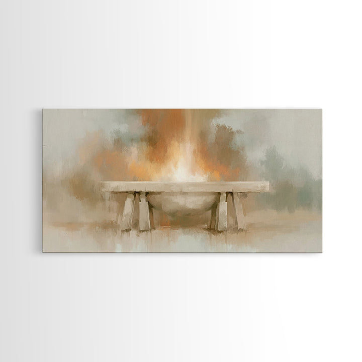 Altar Of Light – Framed Canvas Print – Christian Wall Art – Christian Art Canvas – Christian Decor – Christian Art