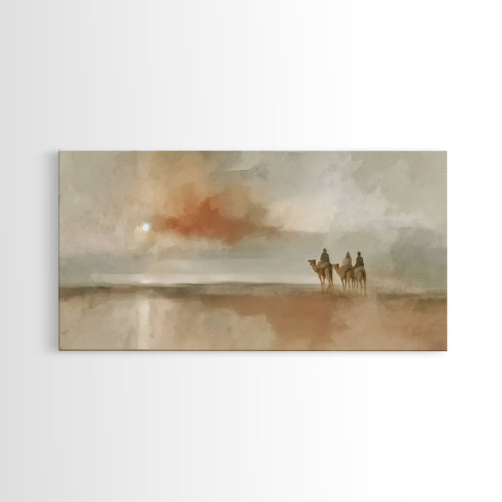 Celestial Caravan | Framed Canvas Print | Christian Wall Art | Christmas Canvas Wall Art | Christian Art Canvas | Christmas Art Prints