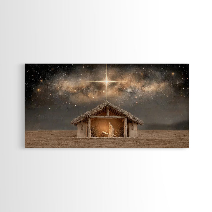 Sacred Dawn – Framed Canvas Print – Christian Canvas – Christian Art – Christian Decor – Jesus Art – Christian Gifts – Christmas Art