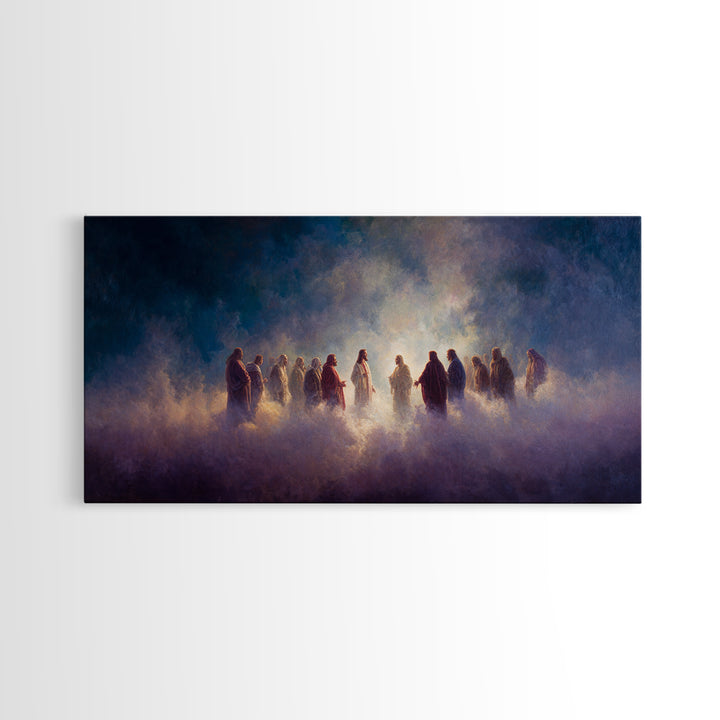 Cloud of Witnesses – Framed Canvas Print – Christian Canvas – Christian Gifts – Christian Art – Christmas Art – Christian Decor – Jesus Art