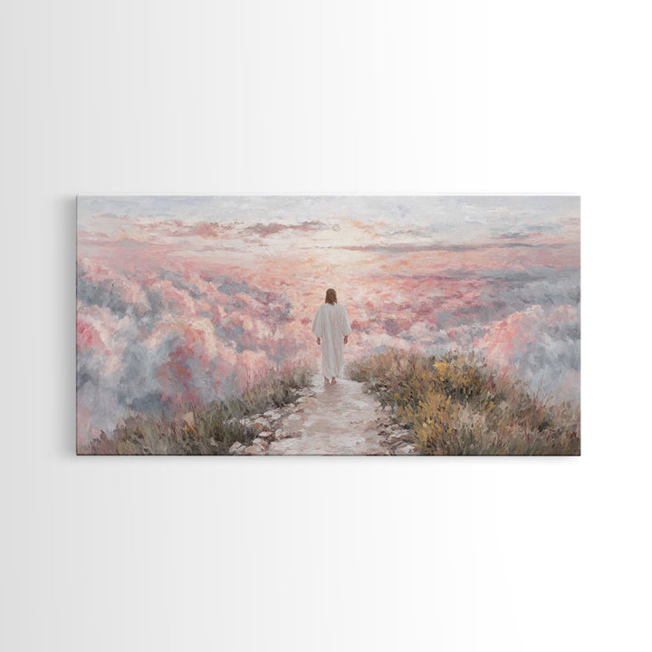 Path Of Faith – Framed Canvas Print – Christian Wall Art – Christian Art – Jesus Painting – Christian Art Canvas – Christian Decor