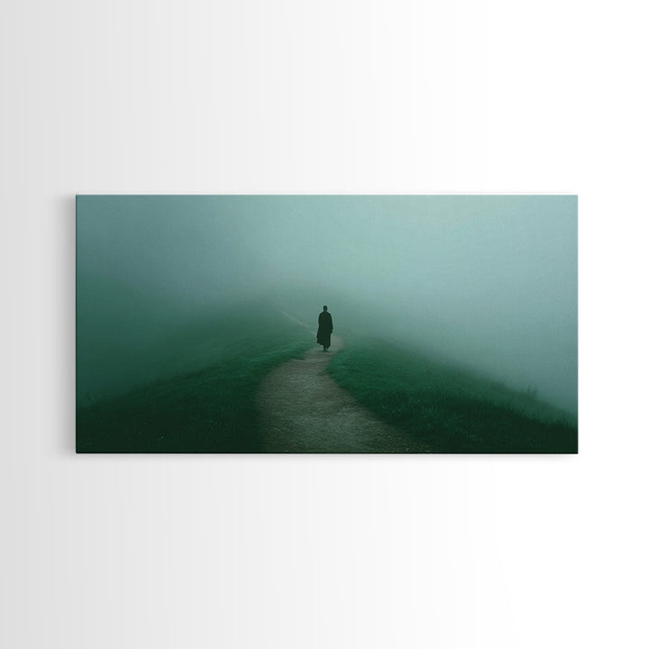 Solitary Light – Framed Canvas Print – Christian Art – Christian Decorations – Christian Canvas – Jesus Art – Christian Wall Art