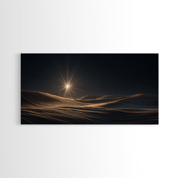 Sands of Bethlehem – Framed Canvas Print – Christian Art Canvas – Christmas Art – Christian Wall Art – Christian Painting – Modern Christma