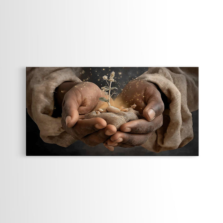 Promise of New Life | Framed Canvas Print | Christian Art Canvas | Christian Gift | Christian Wall Art | Christian Art | Jesus Painting