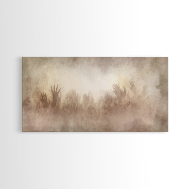 Clouds Of Glory – Framed Canvas Print – Christian Wall Art – Abstract Christian Art – Christian Art Canvas – Christmas Art Prints