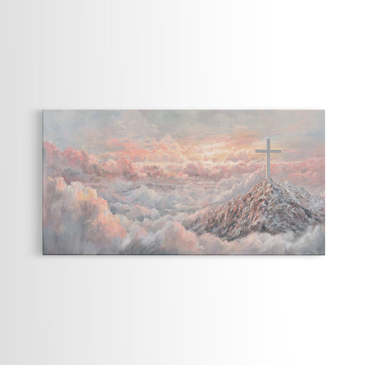 Graceful Offering – Framed Canvas Print – Christian Wall Art – Christian Painting – Christian Art Canvas – Christian Christmas Art