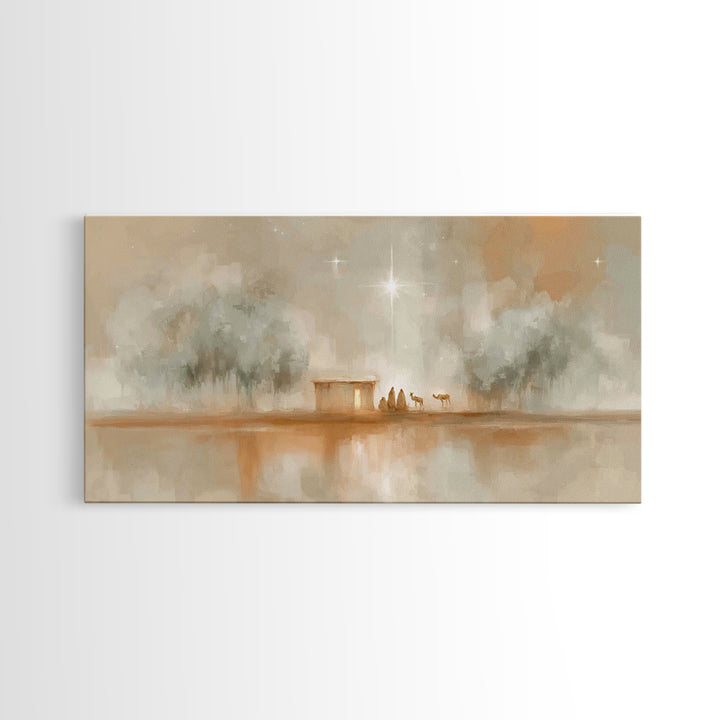 Shepherds Of Wonder | Framed Canvas Print | Christian Art Canvas | Christian Christmas Art | Christmas Wall Art | Christian Decor