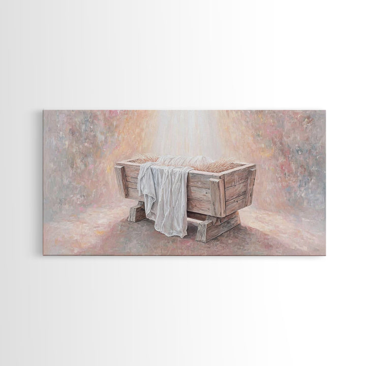 Night Of Glory – Framed Canvas Print – Christian Art Canvas – Christian Christmas Art – Christmas Wall Art – Christian Gift