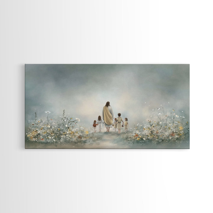 Morning Promise – Framed Canvas Print – Christian Art Canvas – Jesus Painting – Christian Wall Art – Minimalist Christian Art – Christian G