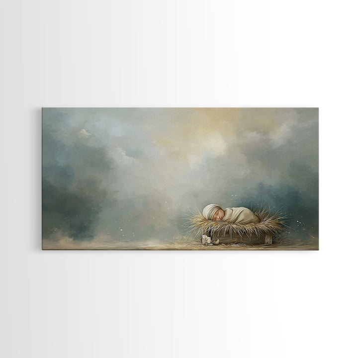 Gentle Kingdom – Framed Canvas Print – Christian Wall Art – Christian Art Canvas – Jesus Painting – Modern Christian Art – Christian Decor
