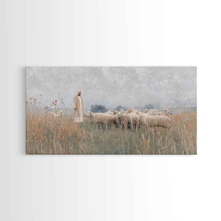 Pathway Of Mercy, Framed Canvas Print, Jesus Painting, Christian Wall Art, Christian Art Canvas, Christmas Art, Modern Christian Art, Chris