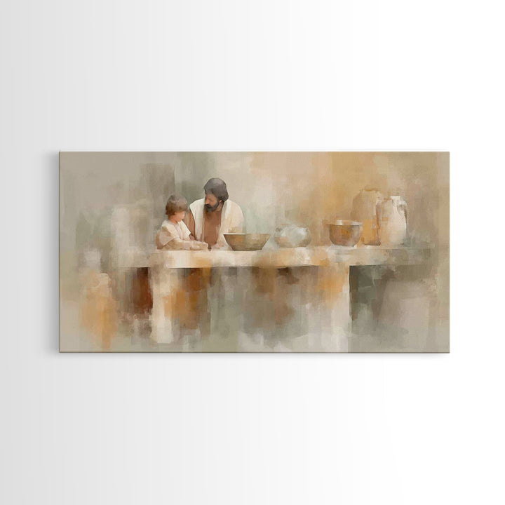 Gentle Hands Of Hope – Framed Canvas Print – Christian Art Canvas – Jesus Painting – Christian Wall Art – Christian Decor – Subtle Christia