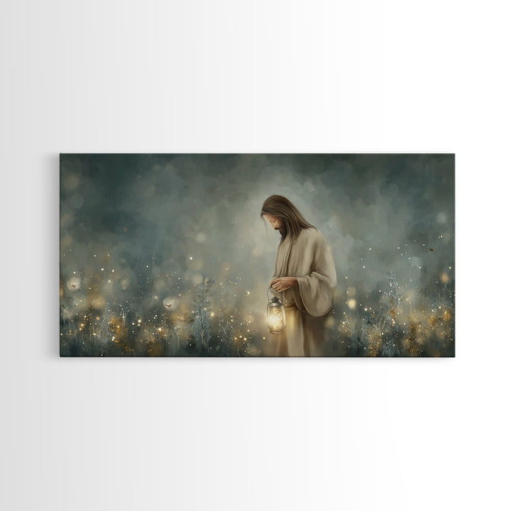 Field Of Wonder | Framed Canvas Print | Christian Art Canvas | Jesus Painting | Christian Wall Art | Christian Decor | Modern Christian Art