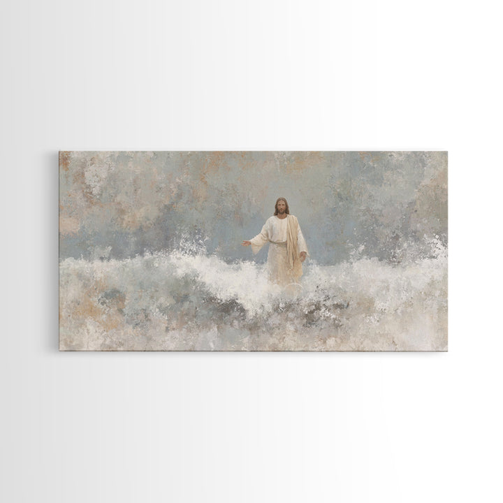 Sacred Light – Framed Canvas Print – Christian Wall Art – Christian Art Canvas – Jesus Painting – Christian Decor – Unique Christian Art