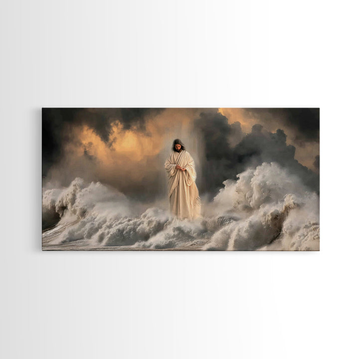 Heavenly Horizon – Framed Canvas Print – Christian Art Canvas – Jesus Painting – Christian Christmas Art – Subtle Christian Art – Christian